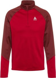 MIDLAYER 1/2 ZIP PLANCHES syrah - fiery red 